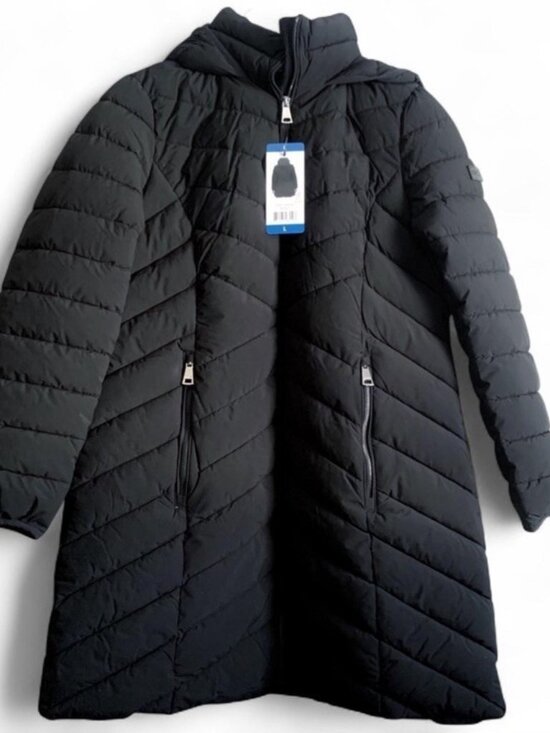 DKNY Jackets & Blazers - DKNY Black Puffer Coat Mid/Long New Size XXL